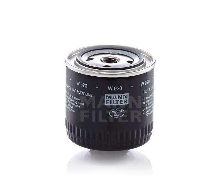 [W-920]Filtro de aceite europeo de rosca Mann-Filter(John Deere AM35176, AM38441, PMLF3311, MG508129 / Claas 06605760, CT7701029278, 0006605760 / Deutz 12153174)