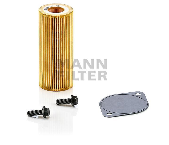 [HU-721-Z-KIT]Elemento filtrante de aceite europeo Mann-Filter - Sin metal (Industrial - Varios camiones pesados y autobuses/Fuera de carretera n/a)