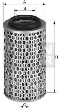[C-40-1460/1]Mann-Filter European Air Filter Element(Industrial- Several Heavy truck and Bus/Off-Highway Several)