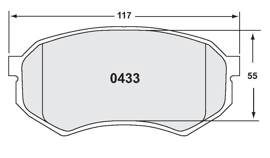 [0433.20]Performance Friction Carbon Metallic brake pads.FMSI(D433)(old pfc #4334)