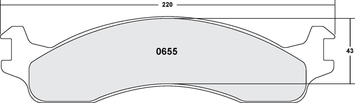 [0655.20]Performance Friction Carbon Metallic brake pads.FMSI(D655)(old pfc #6554)