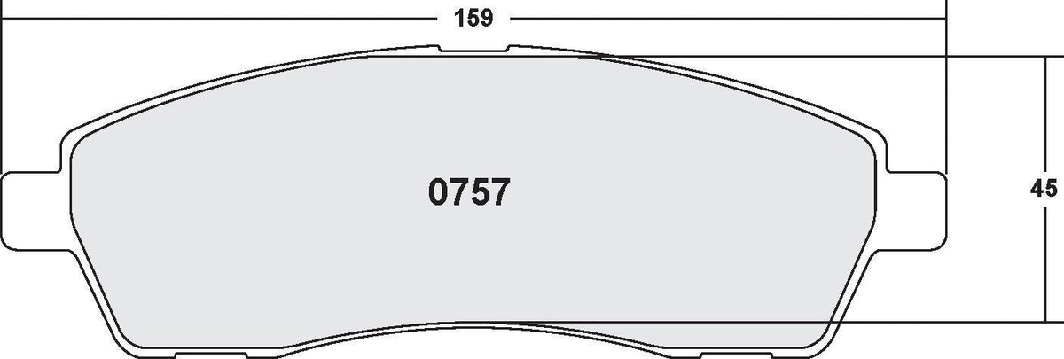 [0757.20]Performance Friction Carbon Metallic brake pads.FMSI(D757)(old pfc #7574)