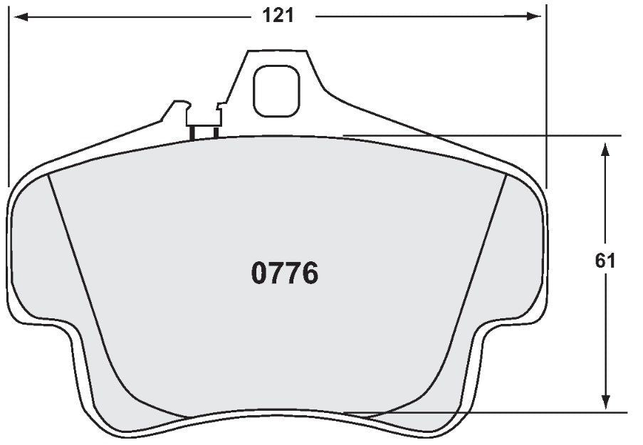[0776.08.17.44]Pastillas de freno Performance Friction porsche 996 / boxster s delanteras / gt3 cup traseras - pastillas de freno para carreras de resistencia