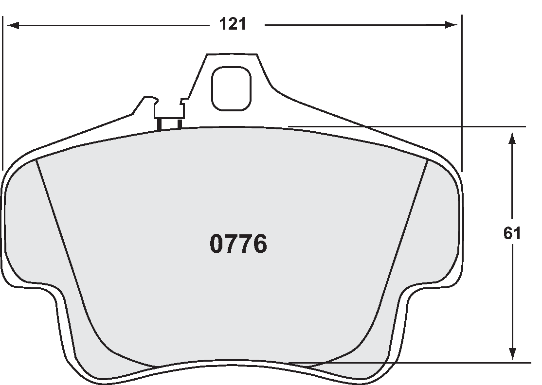 [0776.11.17.44]Performance Friction porsche 996 / boxster s front / gt3 cup rear racing brake pads