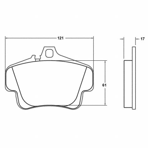 [0776.01.17.44]Performance Friction porsche 996 / boxster s front / gt3 cup rear racing brake pads