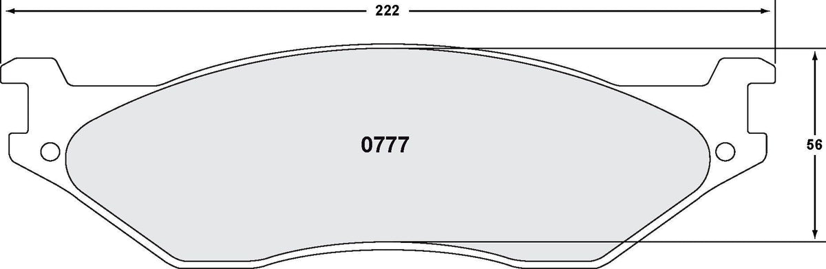 [0777.20]Performance Friction Carbon Metallic brake pads.FMSI(D777)(old pfc #7774)