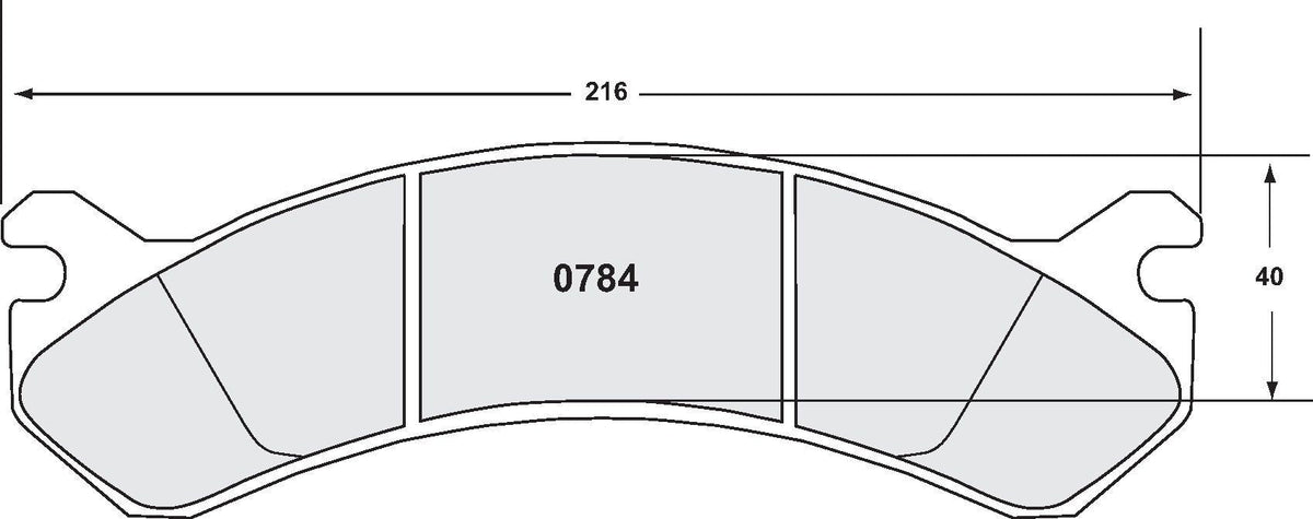 [0784.20]Performance Friction Carbon Metallic brake pads.FMSI(D784)(old pfc #7844)