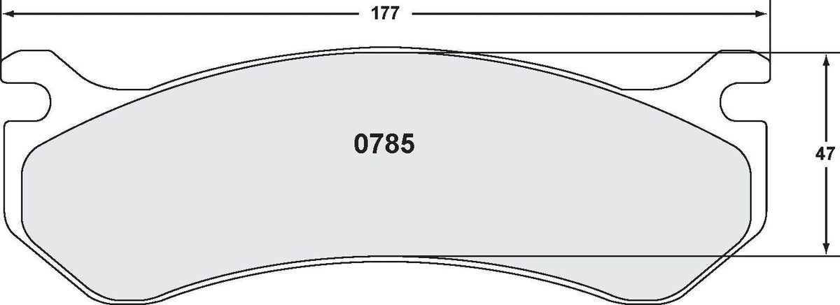[0785.20]Performance Friction Carbon Metallic brake pads.FMSI(D785)(old pfc #7854)