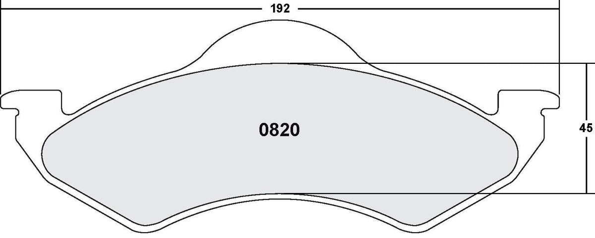 [0820.20]Performance Friction Carbon Metallic brake pads.FMSI(D820)(old pfc #8204)