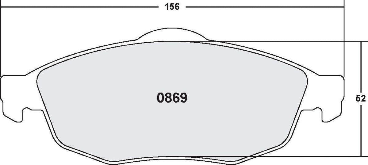 [0869.20]Performance Friction Carbon Metallic brake pads.FMSI(D869)(old pfc #8694)