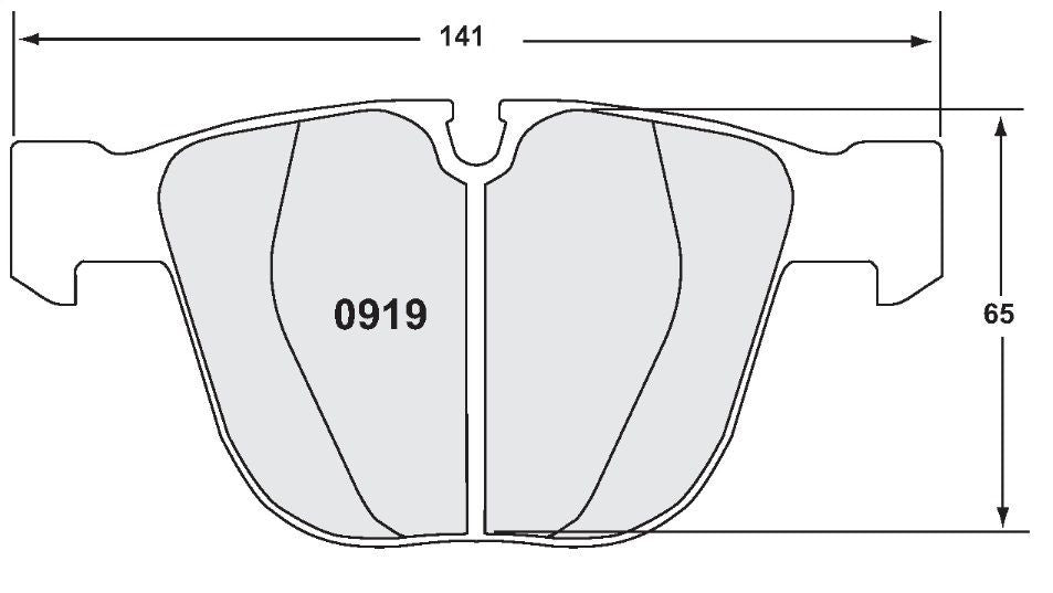 [0919.08.16.44]Performance Friction e9x bmw m3 rear - endurance racing brake pads