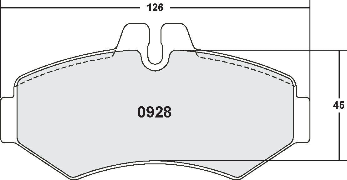 [0928.10]Performance Friction Z-Rated brake pads.FMSI(D928)(old pfc #928Z)
