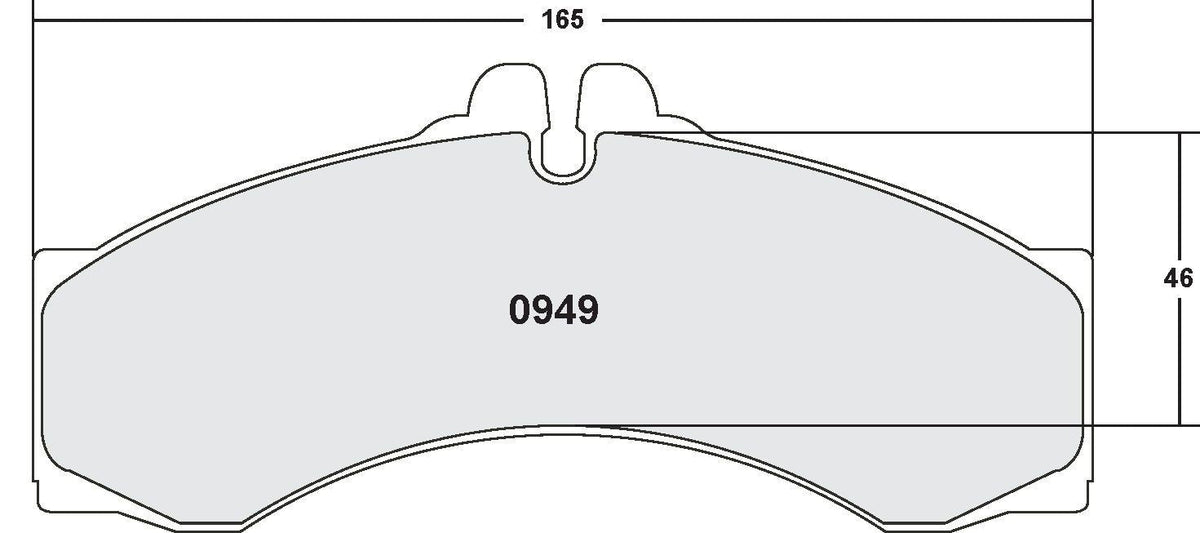 [0949.10]Performance Friction Z-Rated brake pads.FMSI(D949)(old pfc #949Z)