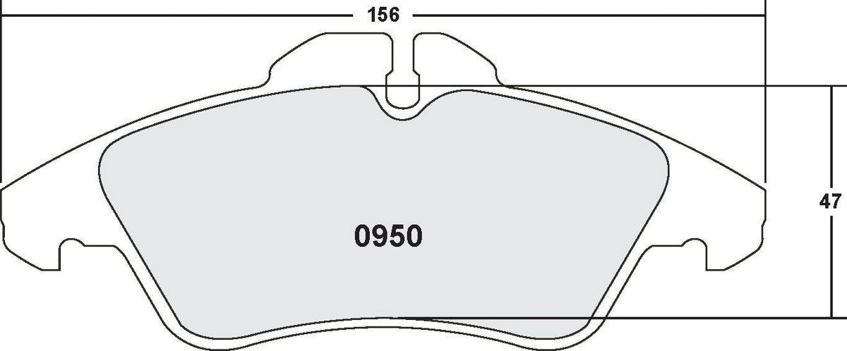 [0950.10]Pastillas de freno Performance Friction con clasificación Z.FMSI(D950)(antiguo n.º pfc 950Z)