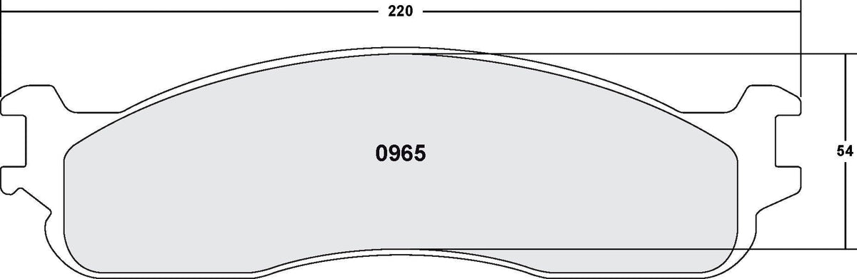 [0965.10]Pastillas de freno Performance Friction con clasificación Z.FMSI(D965)