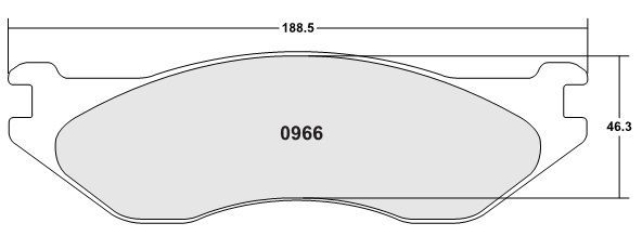 [0966.20]Performance Friction Carbon Metallic brake pads.FMSI(D966)