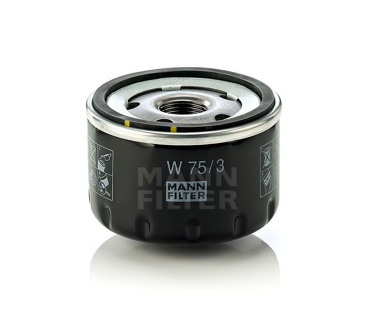 [W-75/3]Filtro de aceite europeo Mann-Filter de rosca (Alfa Romeo Automóvil y Camión Ligero 8 933 004 195)