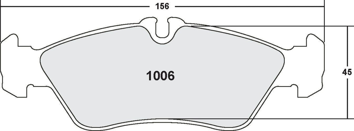 [1006.10]Performance Friction Z-Rated brake pads.FMSI(D1006)(old pfc #1006Z)