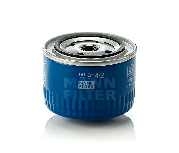 [W-914/2]Mann-Filter European Spin-on Oil Filter(Renault Passenger Car and Light Truck 7 701 348 023)