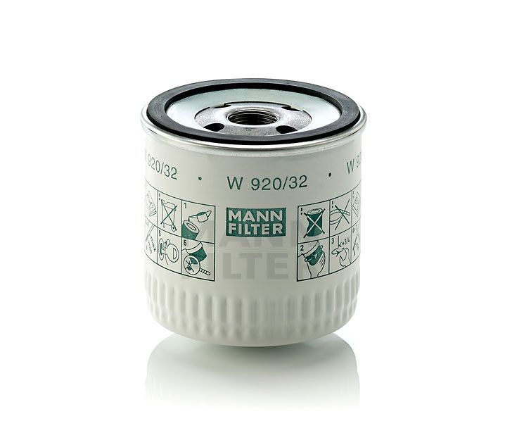 [W-920/32]Filtro de aceite europeo tipo spin-on Mann-Filter(SI - Camiones pesados y autobuses industriales/Fuera de carretera )