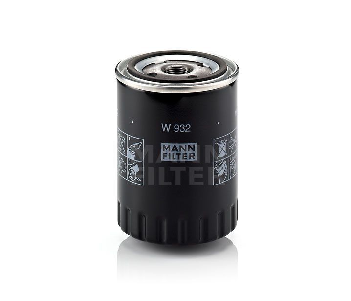 [W-932]Filtro de aceite europeo de rosca Mann-Filter (Renault Coche de pasajeros y Camión ligero n/a)