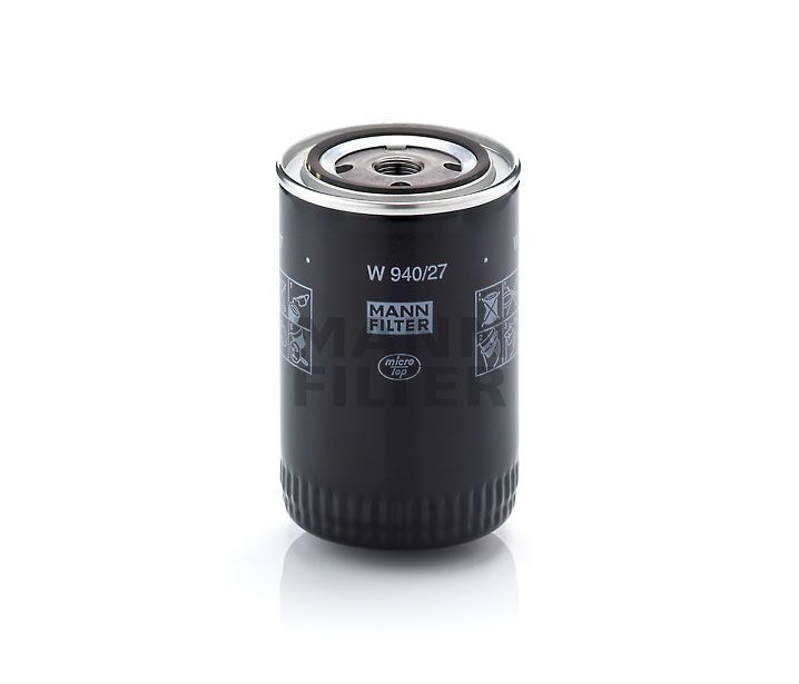 [W-940/27]Filtro de aceite europeo tipo spin-on Mann-Filter(SI - Camiones pesados industriales y autobuses/maquinaria fuera de carretera )