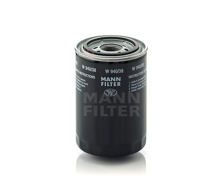 [W-940/38]Filtro de aceite europeo Mann-Filter de rosca (Hyster Off-Highway 180595)