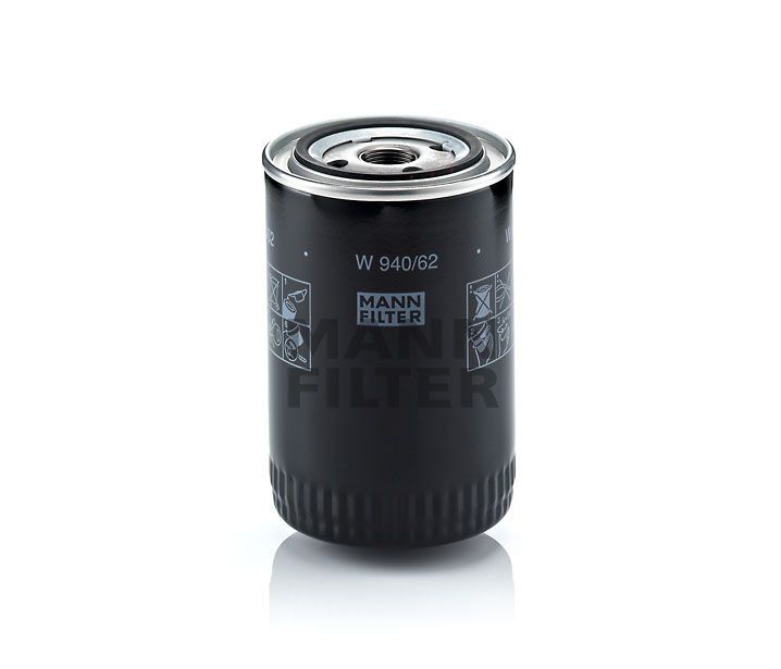 [W-940/62]Filtro de aceite europeo tipo spin-on Mann-Filter(Industrial- Varios camiones pesados y Autobús/Fuera de carretera N/A)