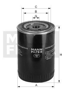 [W-962/36]Mann-Filter European Spin-on Oil Filter(SI - Industrial Heavy truck and Bus/Off-Highway )