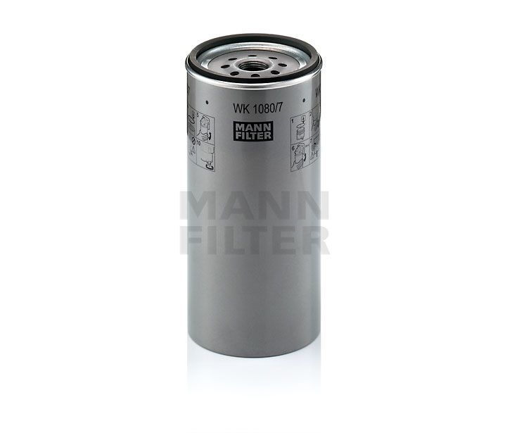 [WK-1080/7-X]Filtro de combustible europeo tipo spin-on Mann-Filter(SI - Camiones pesados y autobuses industriales/Fuera de carretera )