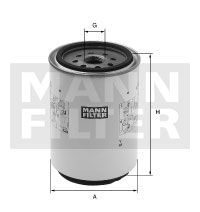 [WK-1142-X]Filtro de combustible europeo tipo spin-on Mann-Filter(SI - Camiones pesados industriales y Bus/Fuera de carretera )