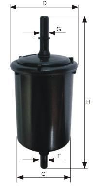 [WK-712/4]Filtro de combustible en línea doméstico Mann-Filter (Ford Automóvil de pasajeros y Camión ligero 98 FU 9155 AA)