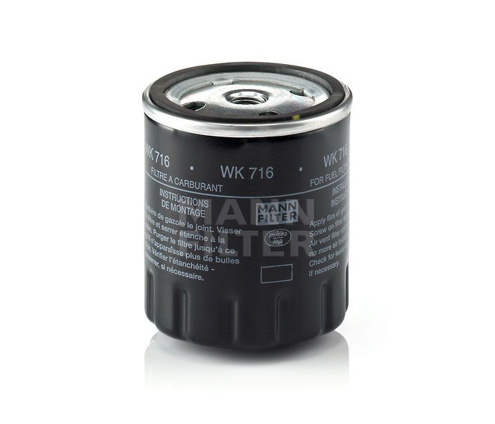 [WK-716]Mann-Filter European Spin-on Fuel Filter(Mercedes-Benz Passenger Car and Light Truck 001 092 04 01)