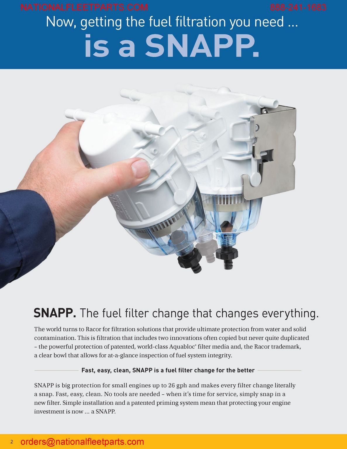 [R23107-10]Racor SNAPP- FILTRO PLÁSTICO DESECHABLE