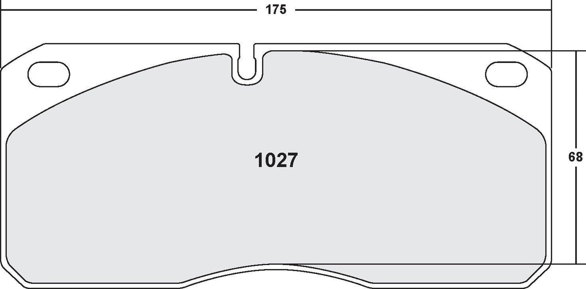 [1027.10]Pastillas de freno Performance Friction con clasificación Z.FMSI(D1027)