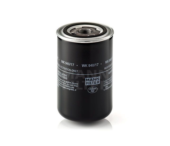 [WK-940/17]Filtro de combustible europeo tipo spin-on Mann-Filter(Industrial- Varios camiones pesados y Autobús/Fuera de carretera 002 092 06 01)