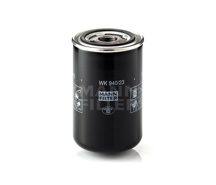 [WK-940/23]Filtro de combustible europeo tipo spin-on Mann-Filter(SI - Camiones pesados industriales y Bus/Fuera de carretera )