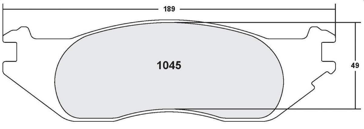 [1045.10]Pastillas de freno Performance Friction con clasificación Z.FMSI(D1045)