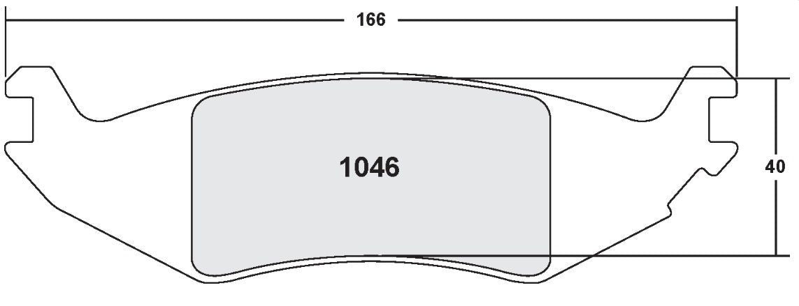 [1046.10]Pastillas de freno Performance Friction con clasificación Z.FMSI(D1046)
