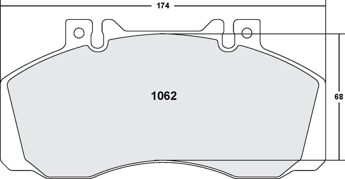 [1062.10]Pastillas de freno Performance Friction con clasificación Z.FMSI(D1062)