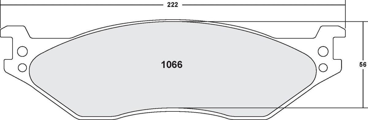 [1066.10]Performance Friction Z-Rated brake pads.FMSI(D1066)