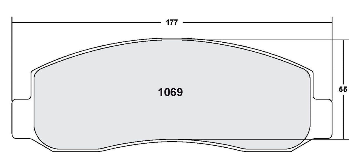 [1069.10]Performance Friction Z-Rated brake pads.FMSI(D1069)