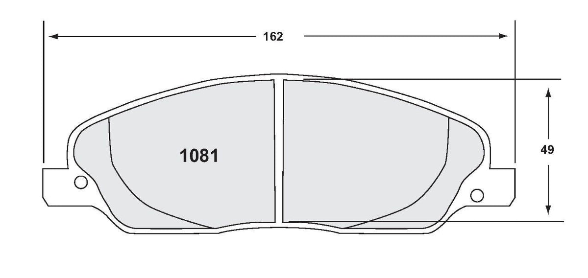 [1081.10]Performance Friction Z-Rated brake pads.FMSI(D1081)