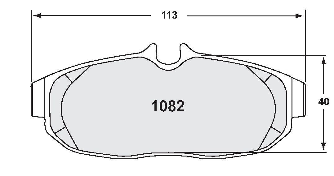 [1082.10]Pastillas de freno Performance Friction con clasificación Z.FMSI(D1082)