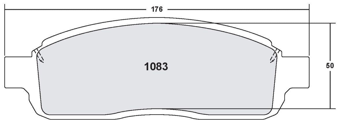 [1083.20]Pastillas de freno metálicas de carbono Performance Friction.FMSI(1083)