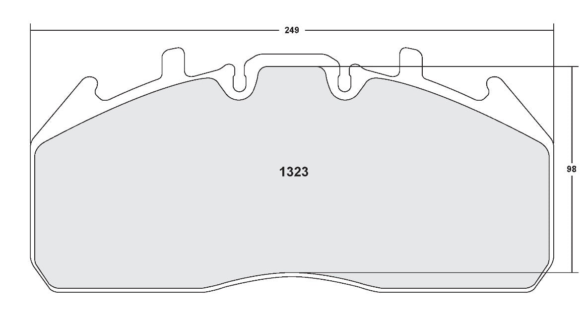 [1323.12]Performance Friction Z-Rated brake pads.FMSI(D1323)-Anti Corrsion coating