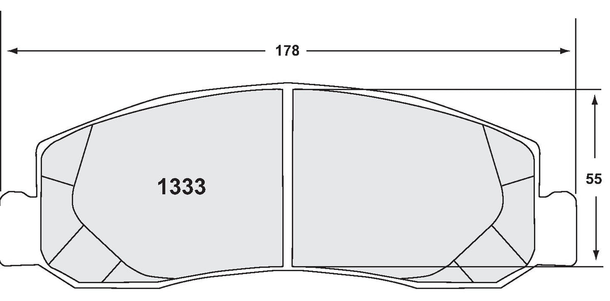 [1333.10]Performance Friction Z-Rated brake pads.FMSI(D1333)