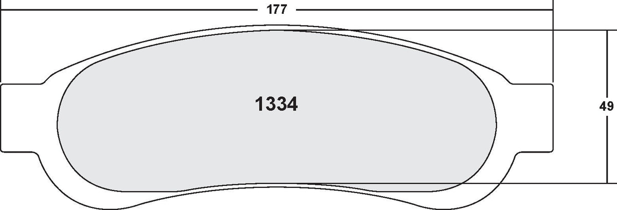 [1334.10]Performance Friction Z-Rated brake pads.FMSI(D1334)