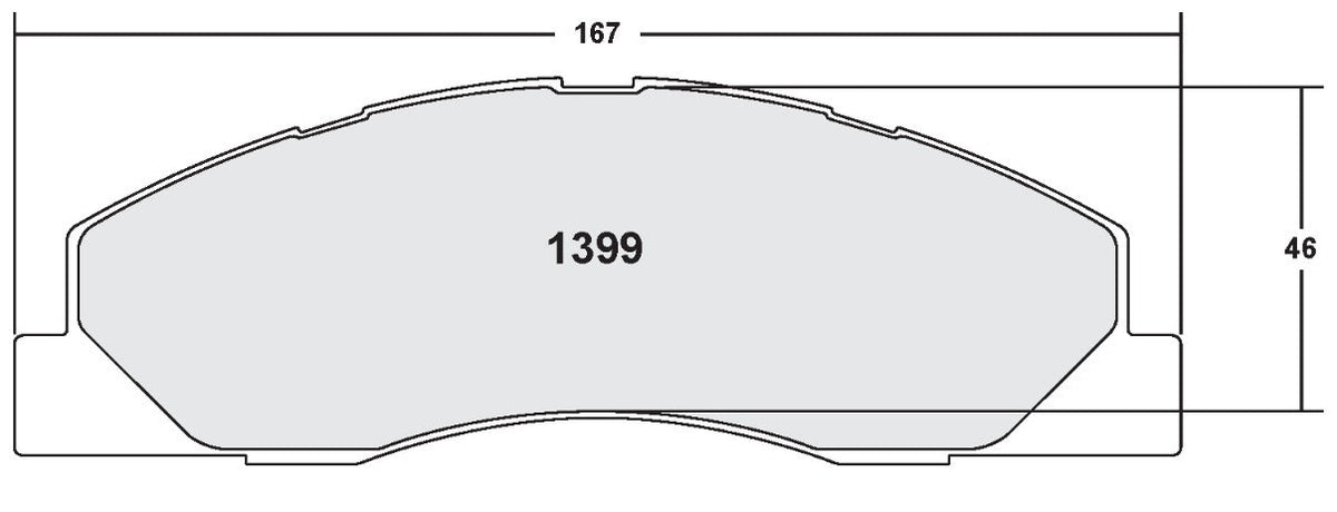 [1399.20]Pastillas de freno metálicas de carbono Performance Friction.FMSI(D1399)