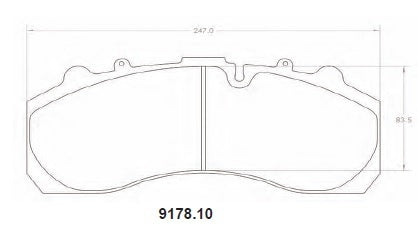 [9178.10]Performance Friction Z-Rated brake pads.